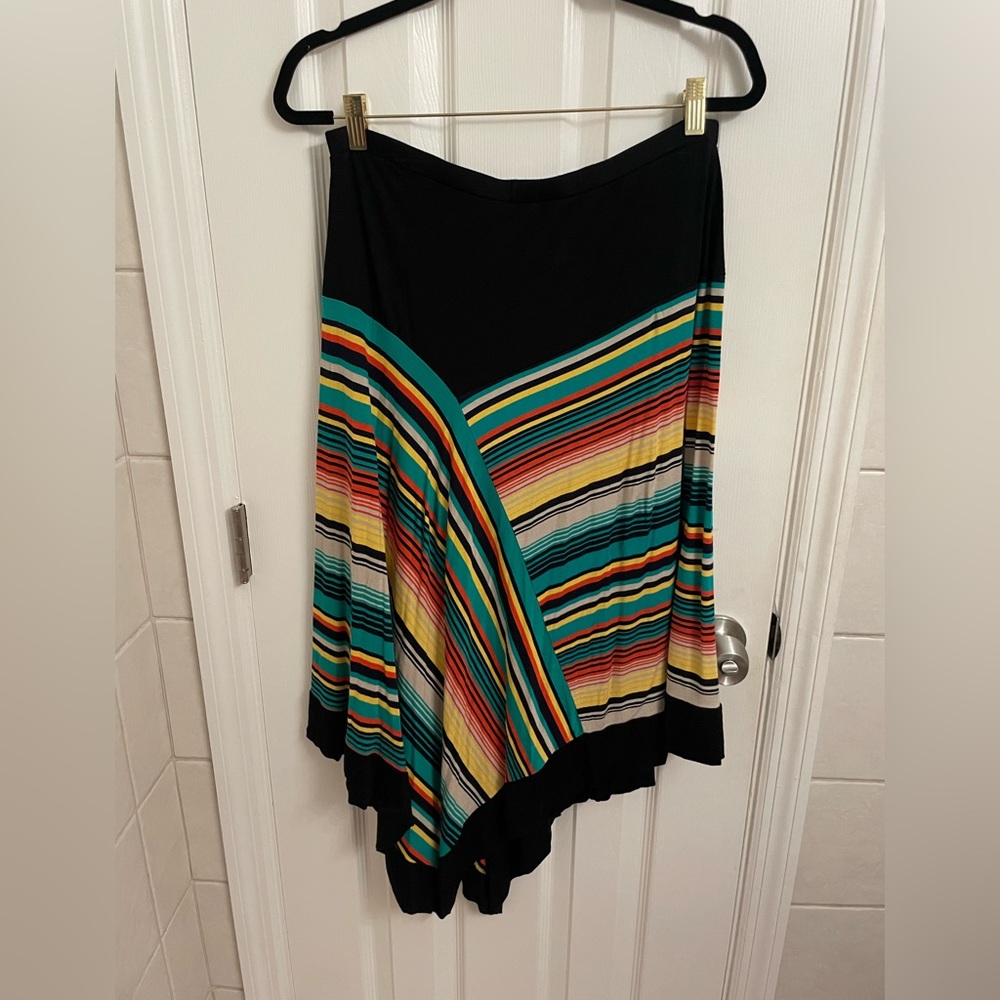 Spense Asymmetrical Comfy Midi Skirt Size Large